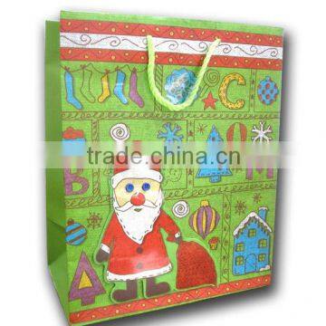 santa gift paper bag