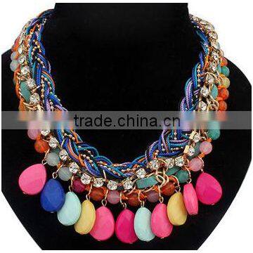 Fashion jewellery statement necklace roseo allibaba com