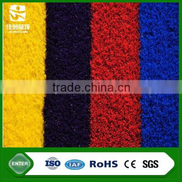 2015 new products rainbow football futsal artificial grass for kids playground with particle granule and non-infill