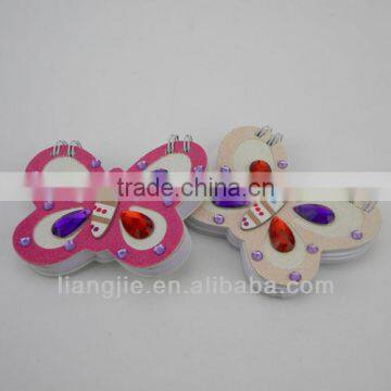 Hot Sell Mini butterfly Shaped Spiral Note Pad for Promotion