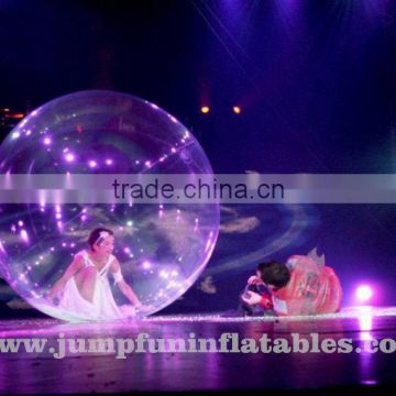 Transparent Inflatable Dance Ball,1.0mm TPU Inflatable stage dancing ball for adults