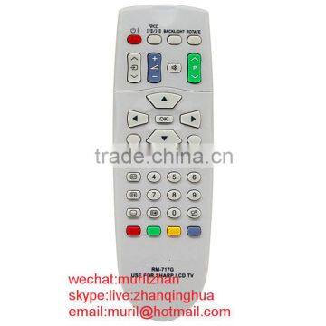 High Quality White 38 Key RM-717G REMOTE CONTROL for Sharpe LCD TV also suit GA364WJSA