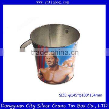 Christmas Tin Pails / Small Popcorn Tin Buckets/Small Ice Buckets