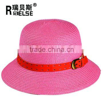 fashion girls sun cheap custom paper straw hat bands