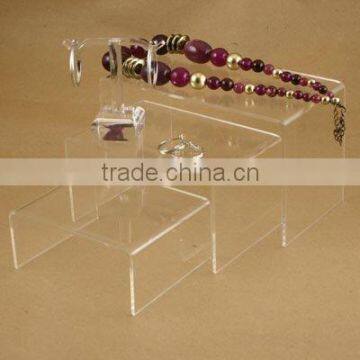 3 Piece Clear Acrylic Riser/ Jewelry Display Set/ displays jewellery sets C0105007