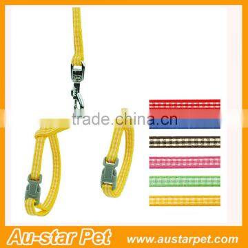 Grid Markings Factory Price Nylon Cat Pet Harness / Leashes photo-6