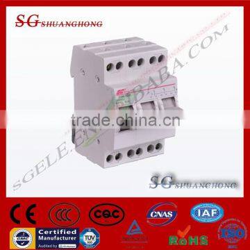 din rail Mounting changeover switch mini isolation circuit breaker