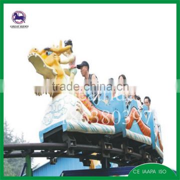 Hot selling amusement rides 16 seats dragon mini roller coaster