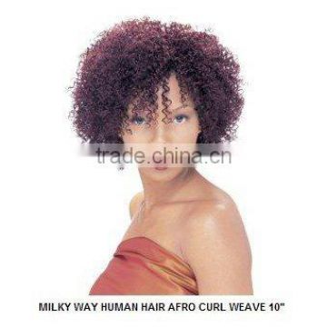 Milky Way Human Hair Afro Curl Weave 10 inches hair