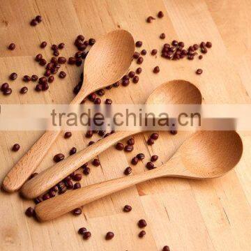 20cm long handle bamboo made reusable and healthy small spoon for kids