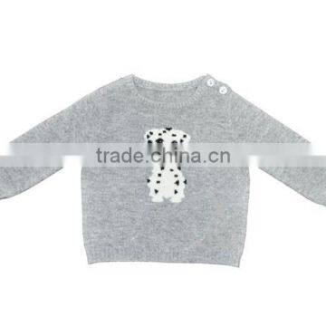 Hand Intasia Cashmere Knitting Sweater For Baby