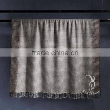 Woolen Plain Wholesale Woven Throw Blanket