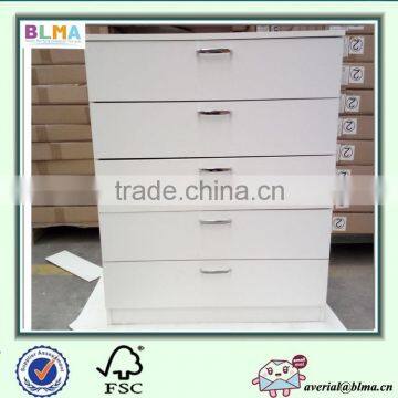 5 Drawer High Glossy Chest