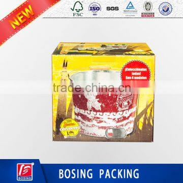 2016 Beverage Paper packaging box/Beer 24 bottles corrugated paper box for wholesale/Olymipic beer box