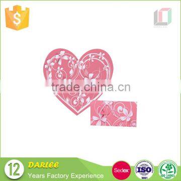 Film lamination heart shape diy valentines day greeting cards