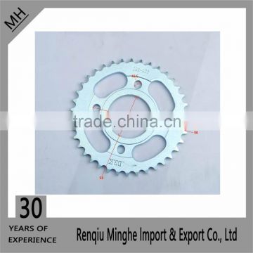 CG125 rear motorcycle sprocket with 1023/45# steel China manufacturer