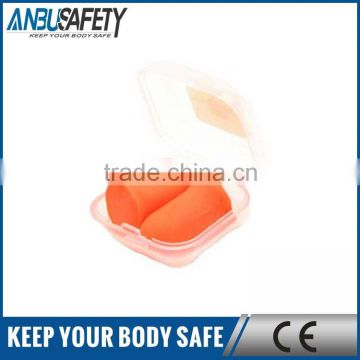 orange bullet shaped pu foam earplugs