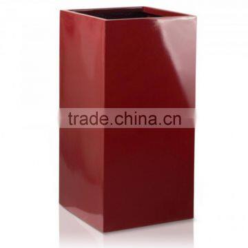 red fiber glass glazed wholesale price indoor pot