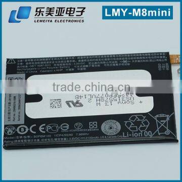 M8 MINI for HTC China Factory Price 3.8V 2100mAh Mobile Phone Used Battery Rechargeable Battery for HTC m8 Mini Battery