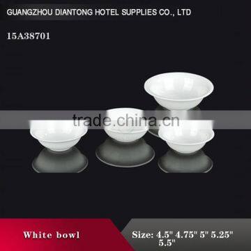 2015 New Design Ceramic Bowl,White Porcelain Soup Bowl,Rice Bowl for Hotel&Restaurant