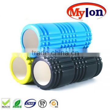 Eva grid foam roller yoga,Muscle massage roller for yoga with ABS tube