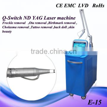 2016 Best Effective q-switched nd yag laser tattoo removal machines from Korea