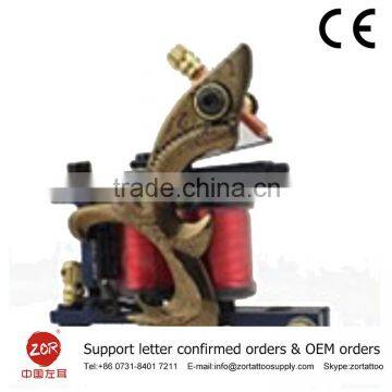 China Wholesale Market Agents True Brass Gun novelty gold coils tattoo gun