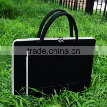 Felt hot selling black high quality laptop bags