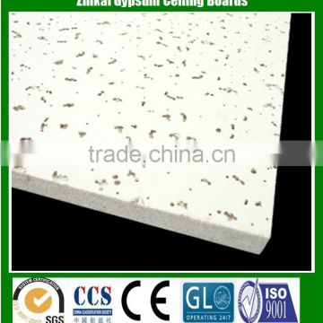 Acoustical colored suspended ceiling tiles, mineral fiber board ceiling