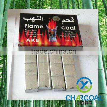 100% natural bamboo magic coal silver charcoal for shisha