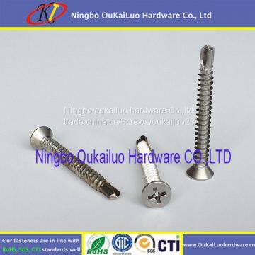 Phillips Flat Head Stainless Steel Self Drilling Screws