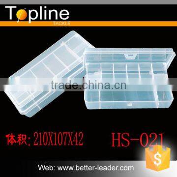 HS021 clear sinker plastic fishing box