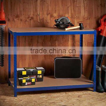 Top quality steel frame industrial wood workbench for sale