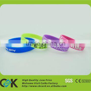 Competitive price! Custom silicone rubber id bracelet with number/logo printing