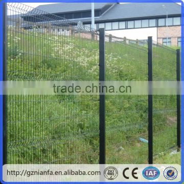 Export to Russia 6x8 ft square post welded wire mesh iron metal fence supplier (Guangzhou Factory)