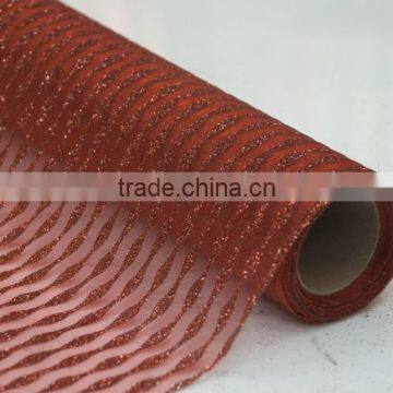 Brilliant Wavy Organza Fabric Packing Material photo-3