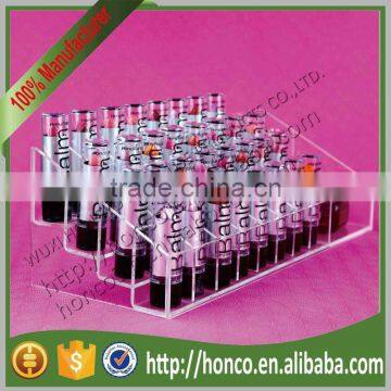 New Arrival Clear Colour 4 Tiers 35 Bins Lipstick Cosmetics Use Acrylic Display Rack photo-3
