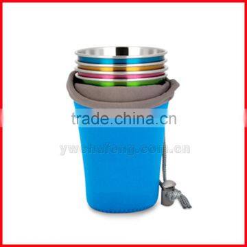 Stainless Steel Camping Cup Coffee Cup - Retro Cafe photo-6
