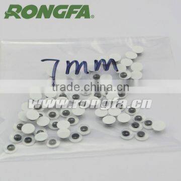 Black Eyes With White Plate Plastic Moving Doll Eyes photo-4