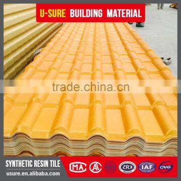 Lasting color plastic spanish style synthetic resin roof tile