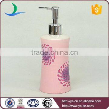 Pink Patterns Decal Ceramic Decorative Bath Sets And Accessories photo-2