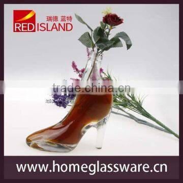 High-heeled shoes Creative design Shoe shape glass bottles/Vase,/wine bottle