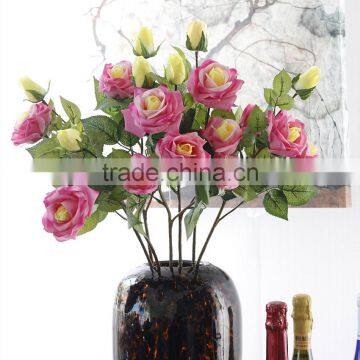 Moisturizing Feel Realistic Silk Roses Wedding Decoration Car Flower photo-2