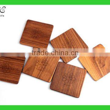 Custom Wooden Coasters Laser Engraved Coasters High Quality Wood Placemat photo-2