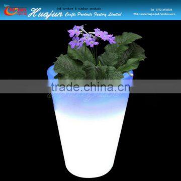 led flowerpot in led /home decoration romantic planter with plastic