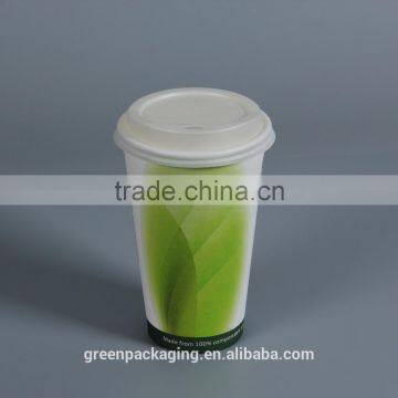 PLA Lined Paper Cups Single Wall 12oz