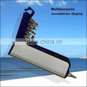 House Hold Mini ABS Screwdriver Set,6 in 1 Tool Set With Led Light