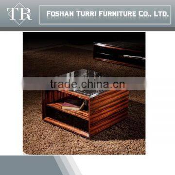luxury marble top corner table, sofa side table for living room furniture