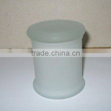 frosted glass jar for candle