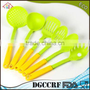 NBRSC Set of 6 Pieces Nylon Kitchen Utensil Plastic Cooking Tools Ladle Slotted Strainer Spatula Spoon Solid photo-4